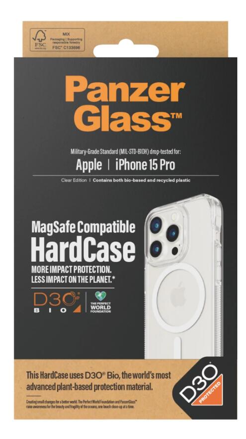 PanzerGlass™ HardCase MagSafe kompatibel mit D30 für das Apple iPhone 15 Pro PanzerGlass™ HardCase MagSafe kompatibel mit D30 für das Apple iPhone 15 Pro